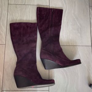 Aerosoles Purple Suede Boots
